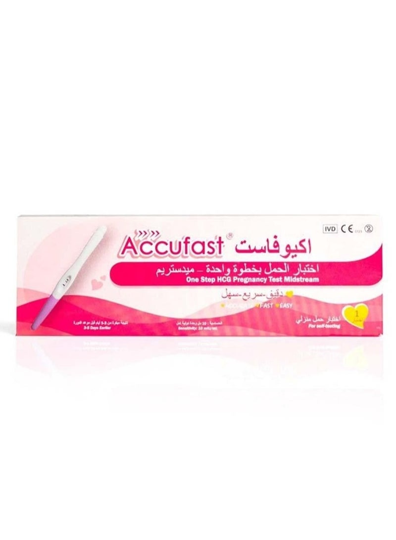 Accufast One Step HCG Pregnancy Test Midstream (M30A)